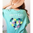 Together Against Bullying Unity Day Teachers Kids Toddler Women's Comfort Colors T-Shirt Back Print Chalky Mint
