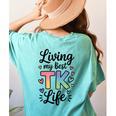 Transitional Kindergarten TK Teacher Women's Comfort Colors T-Shirt Back Print Chalky Mint Transitional Kindergarten TK Teacher Women's Comfort Colors T-Shirt Back Print Chalky Mint