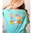 Trick Or Teach Cute Halloween Teacher Women's Comfort Colors T-Shirt Back Print Chalky Mint Trick Or Teach Cute Halloween Teacher Women's Comfort Colors T-Shirt Back Print Chalky Mint