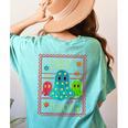 Trick Or Teach Neon Ghost Flower Teacher Spooky Halloween Women's Comfort Colors T-Shirt Back Print Chalky Mint Trick Or Teach Neon Ghost Flower Teacher Spooky Halloween Women's Comfort Colors T-Shirt Back Print Chalky Mint