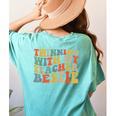 Twin Day Friends Teacher Twinning With My Bestie Matching Women's Comfort Colors T-Shirt Back Print Chalky Mint