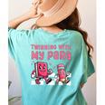 Twinning With My Para Teacher Matching Paraprofessional 70s For Men Women Women's Comfort Colors T-Shirt Back Print Chalky Mint