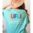 UFLI Queen Science Of Reading Literacy Teacher Appreciation Women's Comfort Colors T-Shirt Back Print Chalky Mint UFLI Queen Science Of Reading Literacy Teacher Appreciation Women's Comfort Colors T-Shirt Back Print Chalky Mint