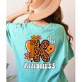 Unity Day Shirt Kindness Orange Teacher Kids Be Kind Women's Comfort Colors T-Shirt Back Print Chalky Mint