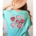 Valentine You Are Loved Worthy Enough Candy Heart Teacher For Men Women Girls Kids Women's Comfort Colors T-Shirt Back Print Chalky Mint