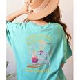 Weird Science Skeleton Halloween Teachers Brew Knowledge Women's Comfort Colors T-Shirt Back Print Chalky Mint