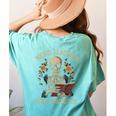 Weird Teachers Build Character Skeleton Book Halloween Women Women's Comfort Colors T-Shirt Back Print Chalky Mint