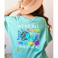We'Re All Different But We Swim Together Elementary Teacher Women's Comfort Colors T-Shirt Back Print Chalky Mint We'Re All Different But We Swim Together Elementary Teacher Women's Comfort Colors T-Shirt Back Print Chalky Mint