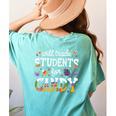 Will Trade Students For Candy Teacher Halloween Costume Tee Women's Comfort Colors T-Shirt Back Print Chalky Mint Will Trade Students For Candy Teacher Halloween Costume Tee Women's Comfort Colors T-Shirt Back Print Chalky Mint