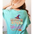 Which Witch Is Which Halloween English Teacher Women's Comfort Colors T-Shirt Back Print Chalky Mint Which Witch Is Which Halloween English Teacher Women's Comfort Colors T-Shirt Back Print Chalky Mint