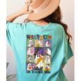 Women Halloween The Teacher Tour Ghosts Pencil Pumpkins Women's Comfort Colors T-Shirt Back Print Chalky Mint Women Halloween The Teacher Tour Ghosts Pencil Pumpkins Women's Comfort Colors T-Shirt Back Print Chalky Mint