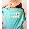 I Am Working For Christmas Break Special Education Teacher Women's Comfort Colors T-Shirt Back Print Chalky Mint