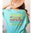 If They Can't Learn The Way We Teach Special Ed Teacher Women's Comfort Colors T-Shirt Back Print Chalky Mint If They Can't Learn The Way We Teach Special Ed Teacher Women's Comfort Colors T-Shirt Back Print Chalky Mint
