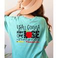 Y'All Gonna Make Me Lose My Mind Up Here Teacher Women's Comfort Colors T-Shirt Back Print Chalky Mint Y'All Gonna Make Me Lose My Mind Up Here Teacher Women's Comfort Colors T-Shirt Back Print Chalky Mint
