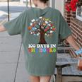 100 Days In The Books Reading Teacher 100th Day Of School Women's Comfort Colors T-Shirt Back Print Moss 100 Days In The Books Reading Teacher 100th Day Of School Women's Comfort Colors T-Shirt Back Print Moss