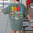 100 Days Of Living That 2nd Grade Life Boy Girl Teacher Women's Comfort Colors T-Shirt Back Print Moss 100 Days Of Living That 2nd Grade Life Boy Girl Teacher Women's Comfort Colors T-Shirt Back Print Moss