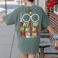 100 Days Of Mischief Managed Teacher Kid 100th Day Of School Women's Comfort Colors T-Shirt Back Print Moss 100 Days Of Mischief Managed Teacher Kid 100th Day Of School Women's Comfort Colors T-Shirt Back Print Moss