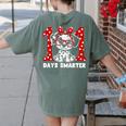 100 Days Smarter 101st Day School Dalmatian Dog Teacher Kids Women's Comfort Colors T-Shirt Back Print Moss 100 Days Smarter 101st Day School Dalmatian Dog Teacher Kids Women's Comfort Colors T-Shirt Back Print Moss
