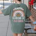 100th Day Of 2nd Grade 100 Days Of School Teacher Women's Comfort Colors T-Shirt Back Print Moss 100th Day Of 2nd Grade 100 Days Of School Teacher Women's Comfort Colors T-Shirt Back Print Moss