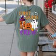1st Grade Boo Crew Teacher Student Halloween Costume Women's Comfort Colors T-Shirt Back Print Moss 1st Grade Boo Crew Teacher Student Halloween Costume Women's Comfort Colors T-Shirt Back Print Moss
