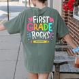 1st Grade Teacher Women's Comfort Colors T-Shirt Back Print Moss 1st Grade Teacher Women's Comfort Colors T-Shirt Back Print Moss
