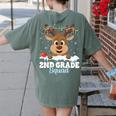 2nd Grade Teacher Christmas Second Grade Squad Reindeer Xmas For Men Women Kids Women's Comfort Colors T-Shirt Back Print Moss 2nd Grade Teacher Christmas Second Grade Squad Reindeer Xmas For Men Women Kids Women's Comfort Colors T-Shirt Back Print Moss