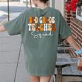 2nd Grade Teacher Squad Cute Women Groovy Fall Autumn Lovers Women's Comfort Colors T-Shirt Back Print Moss 2nd Grade Teacher Squad Cute Women Groovy Fall Autumn Lovers Women's Comfort Colors T-Shirt Back Print Moss