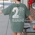 2nd Grade Typography Team 2nd Grade Teacher Back To School Women's Comfort Colors T-Shirt Back Print Moss 2nd Grade Typography Team 2nd Grade Teacher Back To School Women's Comfort Colors T-Shirt Back Print Moss
