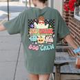 3rd Grade Boo Crew Third Grade Halloween Costume Teacher Kid Women's Comfort Colors T-Shirt Back Print Moss