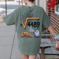 4489 Square Root 67 Math Teacher Halloween Costume Professor Women's Comfort Colors T-Shirt Back Print Moss 4489 Square Root 67 Math Teacher Halloween Costume Professor Women's Comfort Colors T-Shirt Back Print Moss