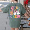 4th Grade Boo Crew Fourth Grade Teacher Kids Happy Halloween Women's Comfort Colors T-Shirt Back Print Moss 4th Grade Boo Crew Fourth Grade Teacher Kids Happy Halloween Women's Comfort Colors T-Shirt Back Print Moss
