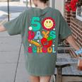 50 Days Of School Teacher Happy 50th Day Of School Kids Women's Comfort Colors T-Shirt Back Print Moss 50 Days Of School Teacher Happy 50th Day Of School Kids Women's Comfort Colors T-Shirt Back Print Moss