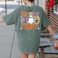 5th Grade Boo Crew Halloween Teachers Students Women's Comfort Colors T-Shirt Back Print Moss