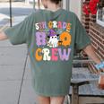 5th Grade Boo Crew Spooky Fifth Grade Halloween Teacher Women's Comfort Colors T-Shirt Back Print Moss 5th Grade Boo Crew Spooky Fifth Grade Halloween Teacher Women's Comfort Colors T-Shirt Back Print Moss