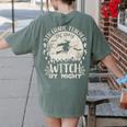 5th Grade Teacher By Day Witch By Night Halloween Women's Comfort Colors T-Shirt Back Print Moss 5th Grade Teacher By Day Witch By Night Halloween Women's Comfort Colors T-Shirt Back Print Moss
