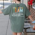 5TH Grade Team Teacher Like A Normal Team Fifth Grade Women's Comfort Colors T-Shirt Back Print Moss 5TH Grade Team Teacher Like A Normal Team Fifth Grade Women's Comfort Colors T-Shirt Back Print Moss