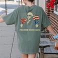 6-7 7-6 George Washington Freedom For Teachers Women's Comfort Colors T-Shirt Back Print Moss 6-7 7-6 George Washington Freedom For Teachers Women's Comfort Colors T-Shirt Back Print Moss