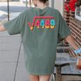 67 Ice Cream Drip Meme Math Teacher School Square Root 4489 Women's Comfort Colors T-Shirt Back Print Moss