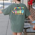 67 Ice Cream Drip Meme Square Root 4489 Slang Teacher Math Women's Comfort Colors T-Shirt Back Print Moss