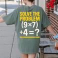 67 Meme Math Teacher School 6-7 Brain Rot Six Seven Women's Comfort Colors T-Shirt Back Print Moss 67 Meme Math Teacher School 6-7 Brain Rot Six Seven Women's Comfort Colors T-Shirt Back Print Moss