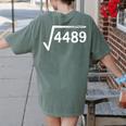67 Meme Math Teacher Square Root 4489 Women's Comfort Colors T-Shirt Back Print Moss