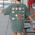 67 Santa Tree Math Teacher Christmas Xmas Humor Women's Comfort Colors T-Shirt Back Print Moss 67 Santa Tree Math Teacher Christmas Xmas Humor Women's Comfort Colors T-Shirt Back Print Moss