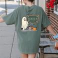 67 Teacher Halloween Ghost Six Seven Meme Math Joke Women's Comfort Colors T-Shirt Back Print Moss 67 Teacher Halloween Ghost Six Seven Meme Math Joke Women's Comfort Colors T-Shirt Back Print Moss