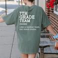 7th Grade Team Back To School Teacher Seventh Grade Team Women's Comfort Colors T-Shirt Back Print Moss 7th Grade Team Back To School Teacher Seventh Grade Team Women's Comfort Colors T-Shirt Back Print Moss