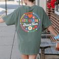 8th Grade Dream Team Eighth Grade Teacher Kid Back To School Women's Comfort Colors T-Shirt Back Print Moss
