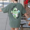 AAC Ghost Tell Me About It Speech Pathology AAC Sped Teacher Women's Comfort Colors T-Shirt Back Print Moss AAC Ghost Tell Me About It Speech Pathology AAC Sped Teacher Women's Comfort Colors T-Shirt Back Print Moss
