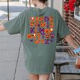 ABCs Learning Kindergarten Teacher Halloween Alphabet Women's Comfort Colors T-Shirt Back Print Moss ABCs Learning Kindergarten Teacher Halloween Alphabet Women's Comfort Colors T-Shirt Back Print Moss