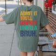 Admit It You Low Key Love ELA Bruh First Day School Teacher Women's Comfort Colors T-Shirt Back Print Moss Admit It You Low Key Love ELA Bruh First Day School Teacher Women's Comfort Colors T-Shirt Back Print Moss