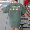 AG Teacher Future Farmer Agriculture Teacher Men Women Women's Comfort Colors T-Shirt Back Print Moss