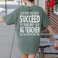 AG Teacher Shirt If At First You Don't Succeed Agriculture Women's Comfort Colors T-Shirt Back Print Moss AG Teacher Shirt If At First You Don't Succeed Agriculture Women's Comfort Colors T-Shirt Back Print Moss